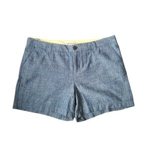 Blue Linen Look Shorts (NWOT)